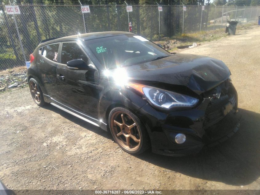 2017 HYUNDAI VELOSTER TURBO - KMHTC6AE2HU312693