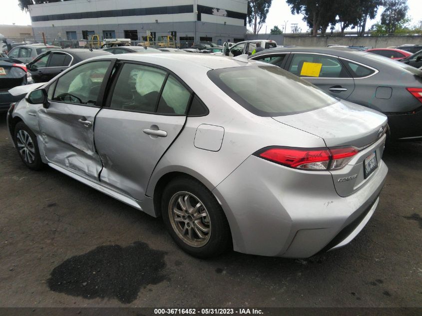 2021 TOYOTA COROLLA HYBRID LE - JTDEAMDE4MJ013964