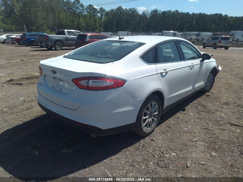 2016 FORD FUSION S - 3FA6P0G7XGR227043