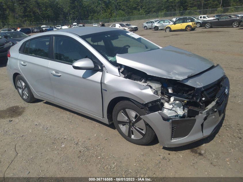 2018 HYUNDAI IONIQ HYBRID BLUE - KMHC65LC5JU102172