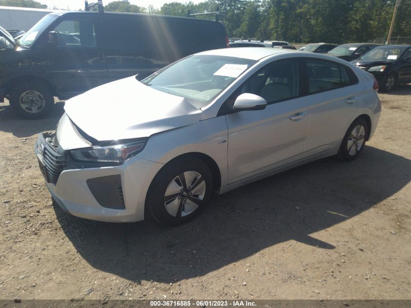 2018 HYUNDAI IONIQ HYBRID BLUE - KMHC65LC5JU102172