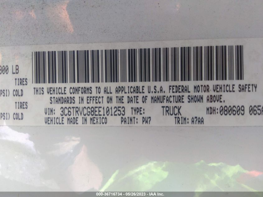 2014 RAM PROMASTER - 3C6TRVCG8EE101253