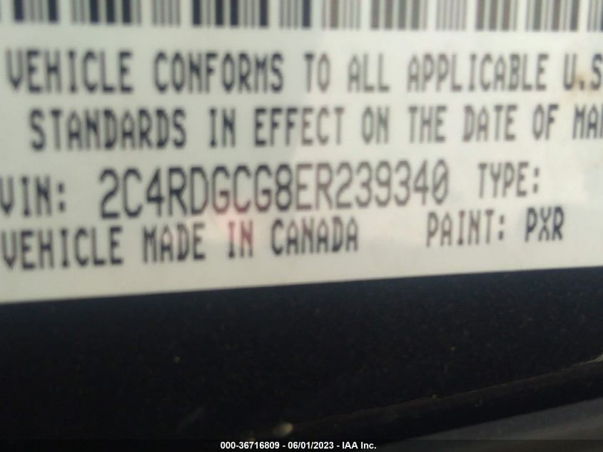 2014 DODGE GRAND CARAVAN SXT - 2C4RDGCG8ER239340