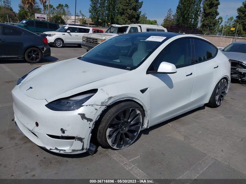VIN 7SAYGDEF7NF489494 2022 TESLA MODEL Y PERFORMANCE