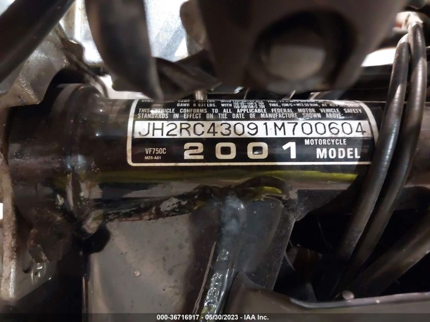 2001 HONDA VF750 C JH2RC43091M700604