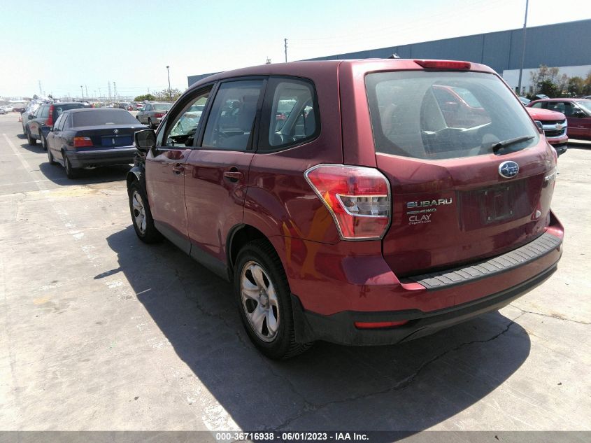 2014 SUBARU FORESTER 2.5I - JF2SJAAC8EH484594