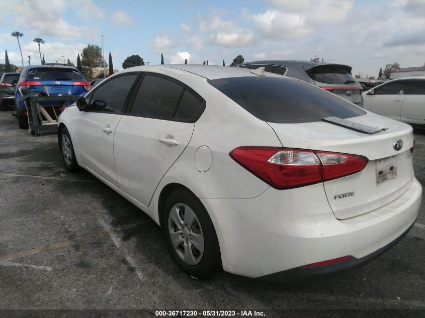 VIN KNAFK4A61G5579279 2016 KIA FORTE no.3