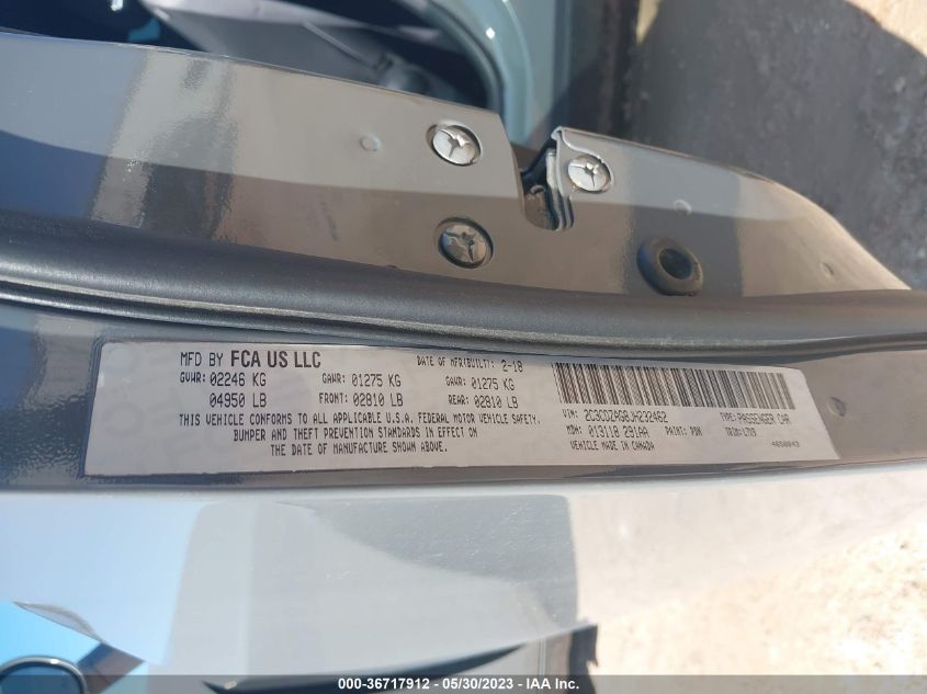 2018 DODGE CHALLENGER SXT - 2C3CDZAG8J8232462
