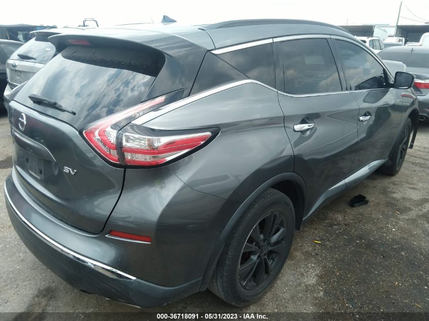 2016 NISSAN MURANO S/SV/SL/PLATINUM - 5N1AZ2MG1GN109038