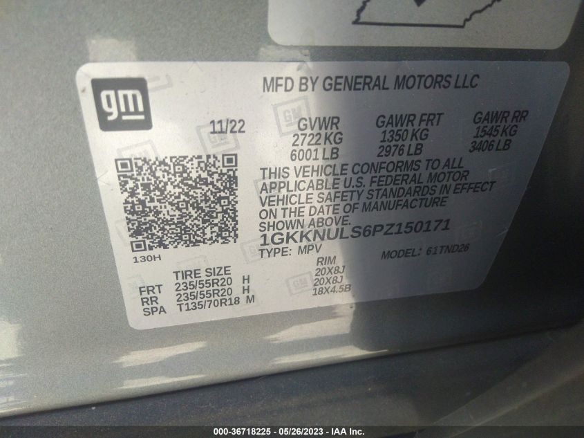 2023 GMC ACADIA SLT - 1GKKNULS6PZ150171