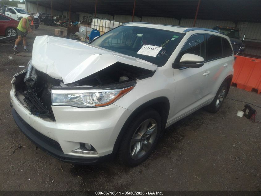 2016 TOYOTA HIGHLANDER LIMITED - 5TDDKRFHXGS341944
