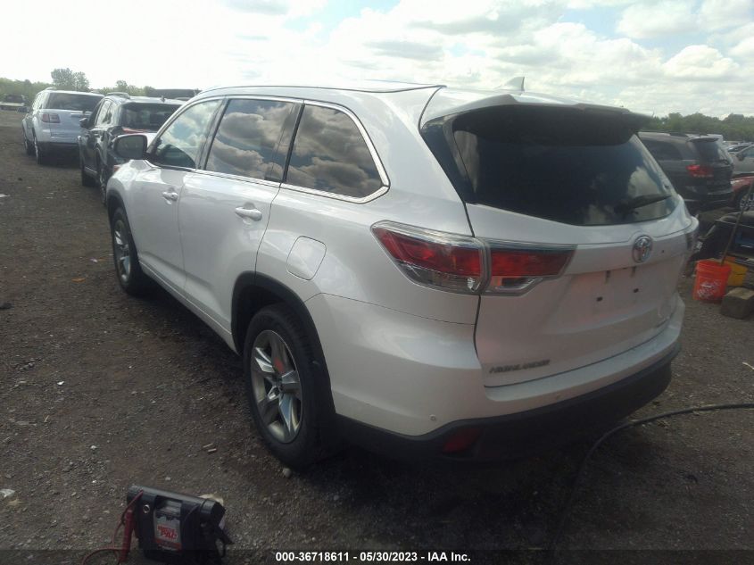 2016 TOYOTA HIGHLANDER LIMITED - 5TDDKRFHXGS341944