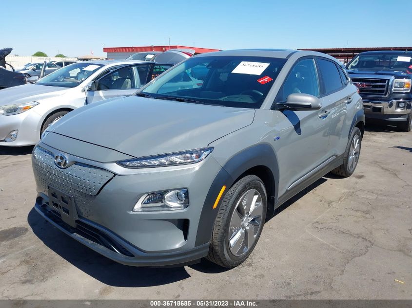 2019 HYUNDAI KONA EV ULTIMATE KM8K53AG0KU053862