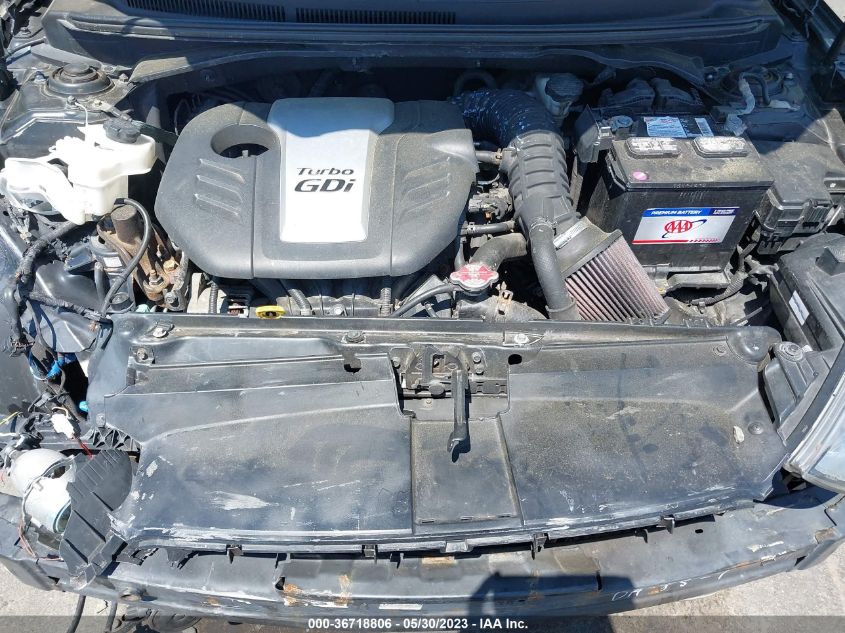 2013 HYUNDAI VELOSTER TURBO W/BLACK INT - KMHTC6AE2DU158836