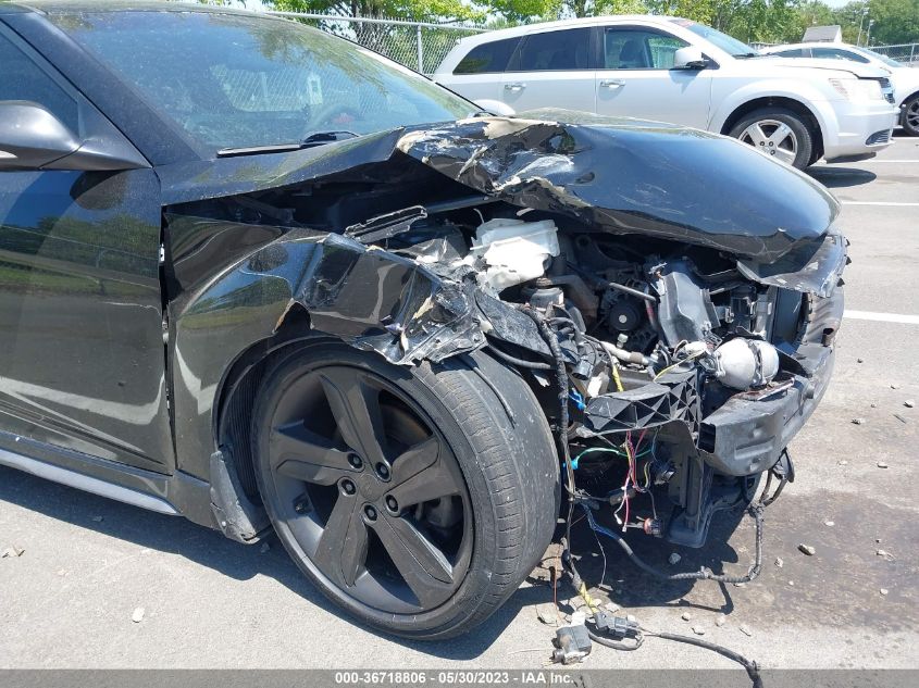 2013 HYUNDAI VELOSTER TURBO W/BLACK INT - KMHTC6AE2DU158836