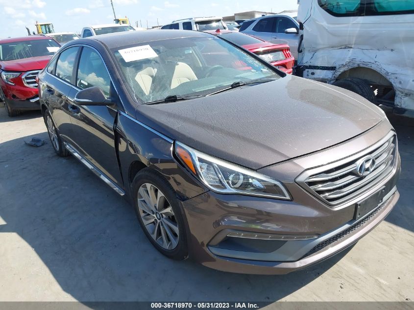 2016 HYUNDAI SONATA 2.4L SPORT - 5NPE34AF9GH394585