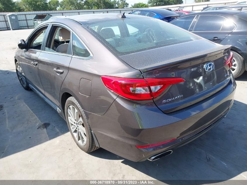 2016 HYUNDAI SONATA 2.4L SPORT - 5NPE34AF9GH394585