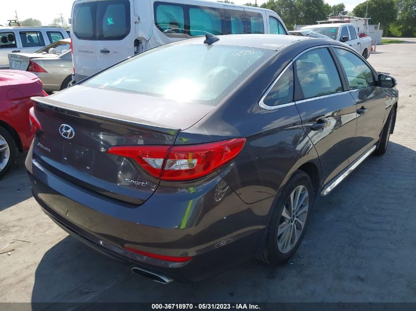 2016 HYUNDAI SONATA 2.4L SPORT - 5NPE34AF9GH394585