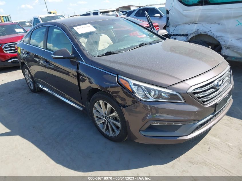 2016 HYUNDAI SONATA 2.4L SPORT - 5NPE34AF9GH394585