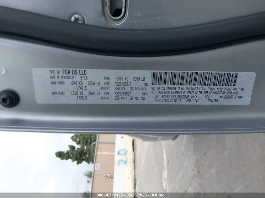 VIN 3C4PDCAB3JT506849 2018 DODGE JOURNEY SE