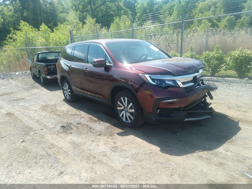 VIN 5FNYF6H53MB096279 2021 HONDA PILOT EX-L