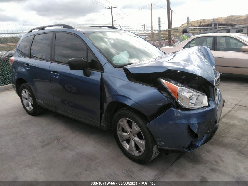2016 SUBARU FORESTER 2.5I - JF2SJABC7GH560551