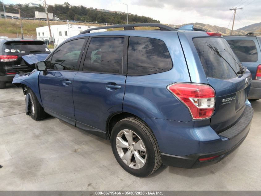 2016 SUBARU FORESTER 2.5I - JF2SJABC7GH560551