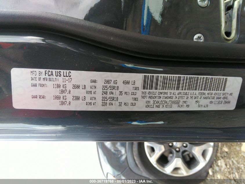 2018 JEEP COMPASS LIMITED - 3C4NJDCB4JT209592