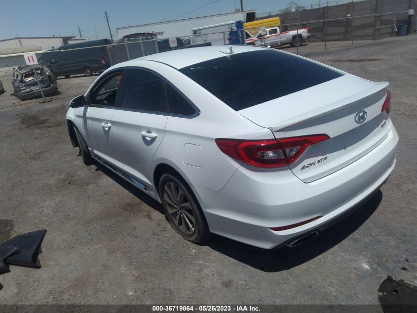 2016 HYUNDAI SONATA 2.4L SPORT - 5NPE34AF0GH405344