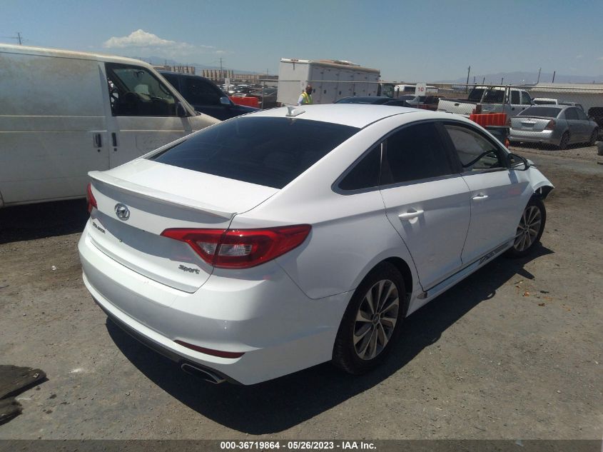 2016 HYUNDAI SONATA 2.4L SPORT - 5NPE34AF0GH405344