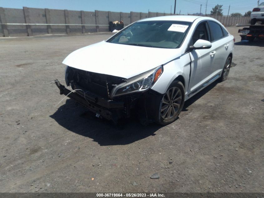 2016 HYUNDAI SONATA 2.4L SPORT - 5NPE34AF0GH405344