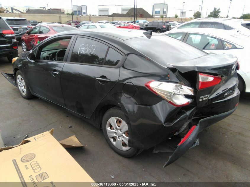2016 KIA FORTE LX - KNAFX4A64G5549646