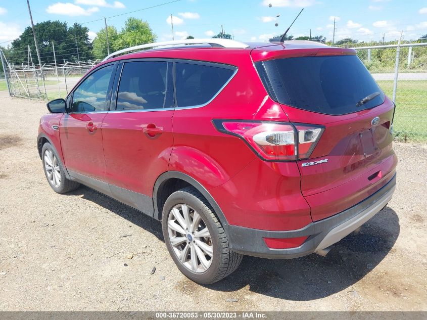 2017 FORD ESCAPE TITANIUM - 1FMCU0J95HUB88707