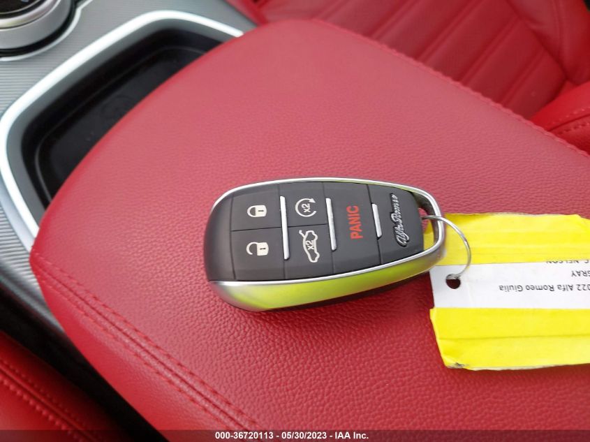 2022 ALFA ROMEO GIULIA VELOCE - ZARFANBN1N7652966