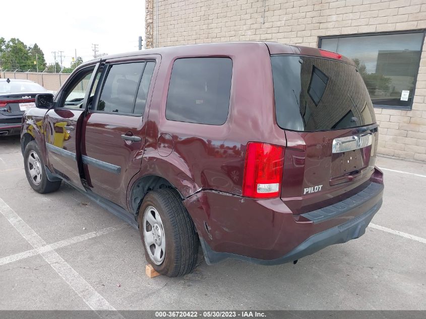 2015 HONDA PILOT LX - 5FNYF3H26FB001737