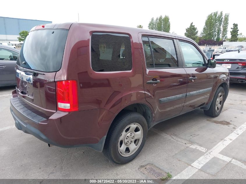 2015 HONDA PILOT LX - 5FNYF3H26FB001737