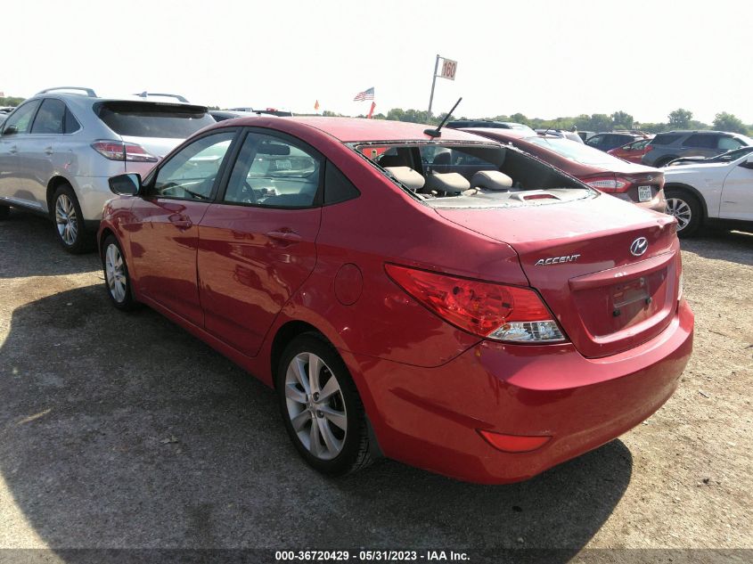 2013 HYUNDAI ACCENT GLS - KMHCU4AE3DU438413