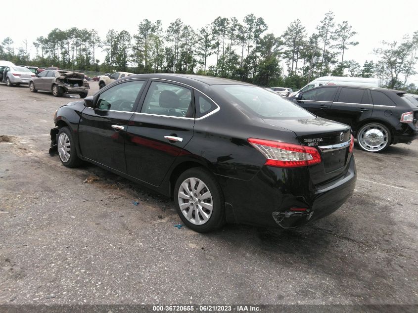 2015 NISSAN SENTRA S - 3N1AB7AP9FY308627