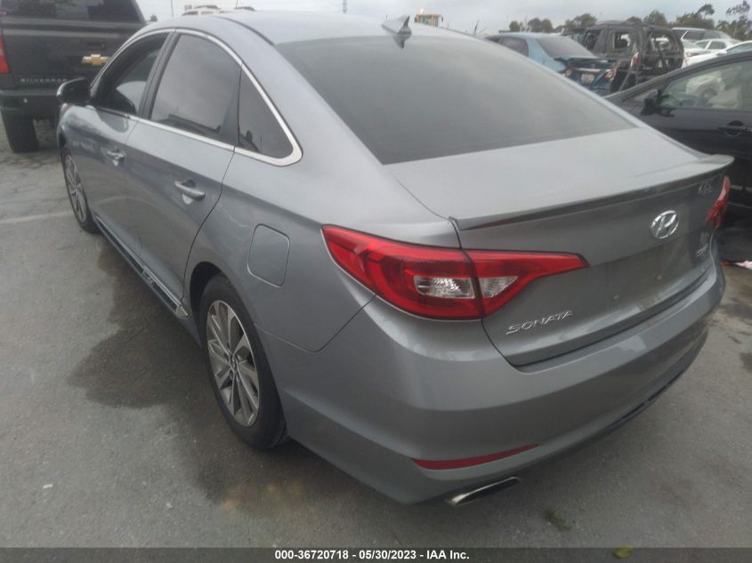 2015 HYUNDAI SONATA 2.4L SPORT - 5NPE34AF7FH064197