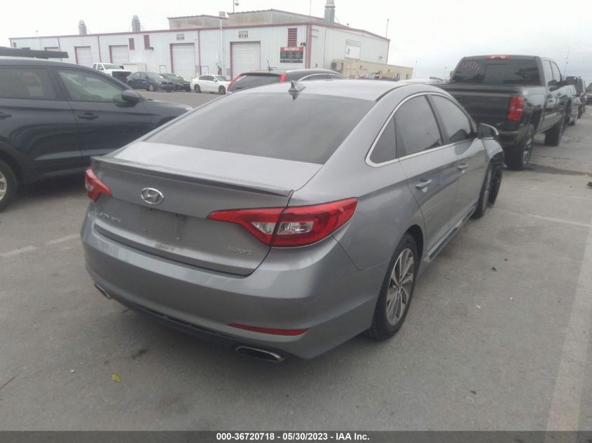 2015 HYUNDAI SONATA 2.4L SPORT - 5NPE34AF7FH064197