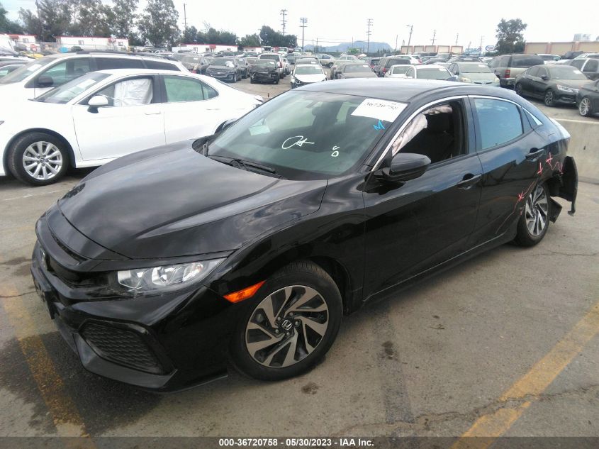 2018 HONDA CIVIC HATCHBACK LX - SHHFK7H22JU431055