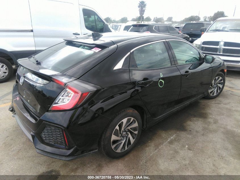 2018 HONDA CIVIC HATCHBACK LX - SHHFK7H22JU431055