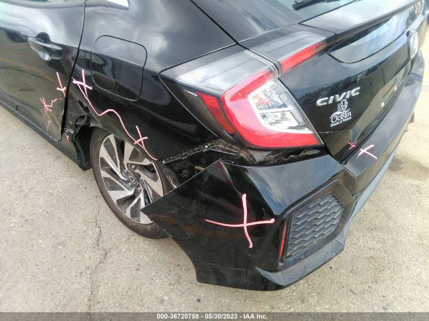 2018 HONDA CIVIC HATCHBACK LX - SHHFK7H22JU431055