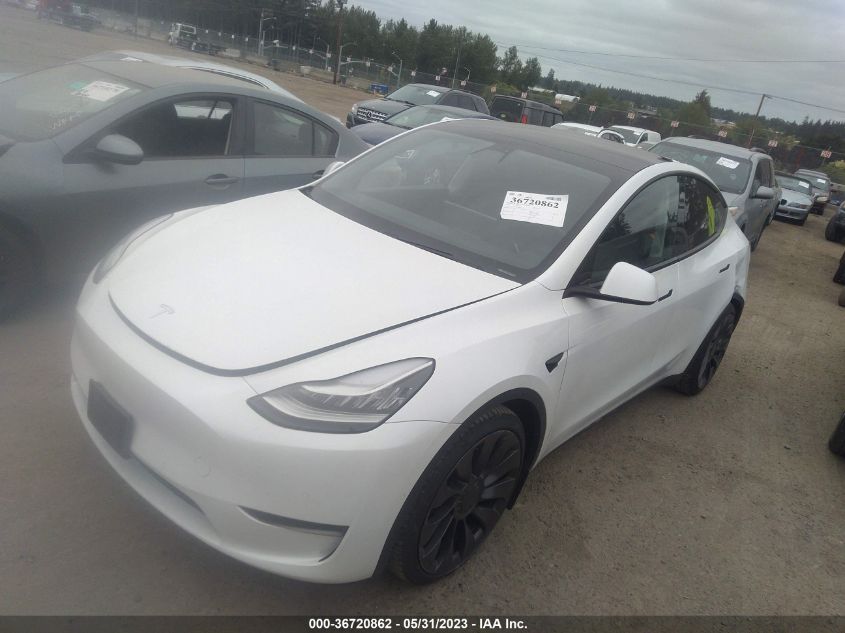 2020 TESLA MODEL Y LONG RANGE/PERFORMANCE - 5YJYGDEF1LF009928