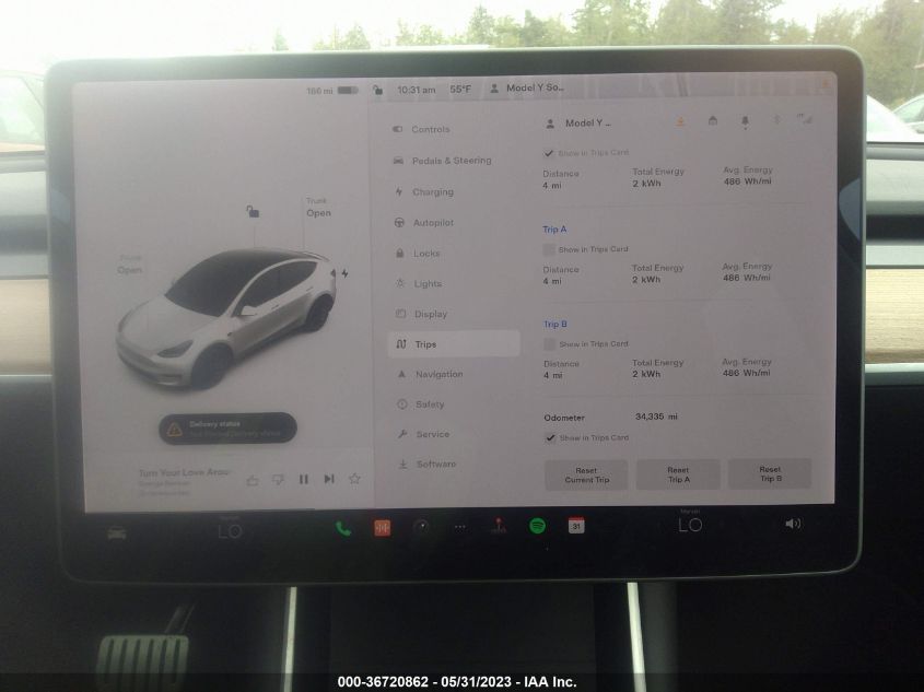 2020 TESLA MODEL Y LONG RANGE/PERFORMANCE - 5YJYGDEF1LF009928