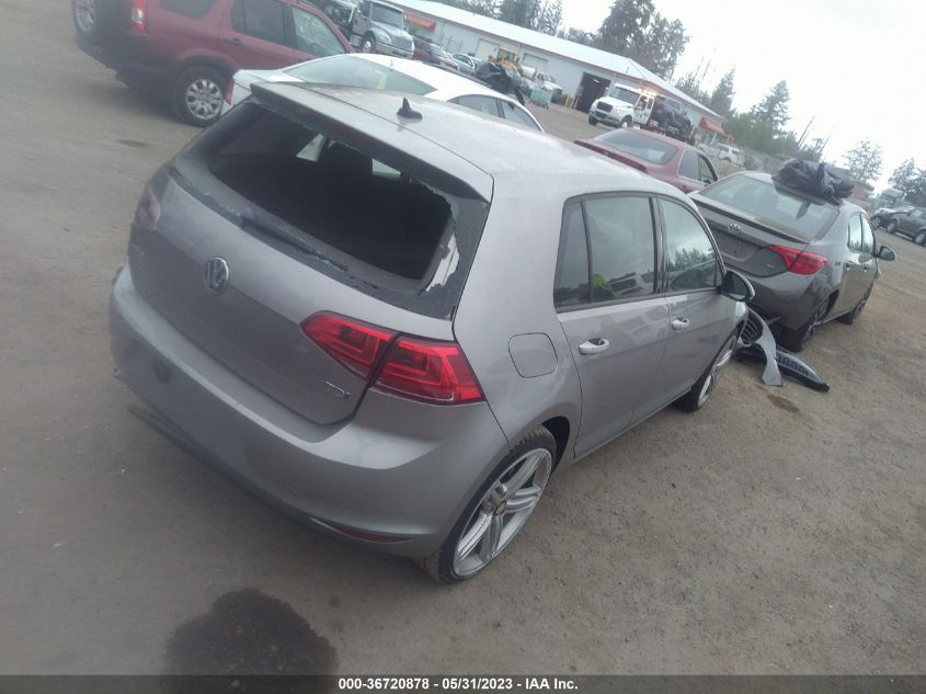 2015 VOLKSWAGEN GOLF TDI S - 3VWRA7AU5FM090389
