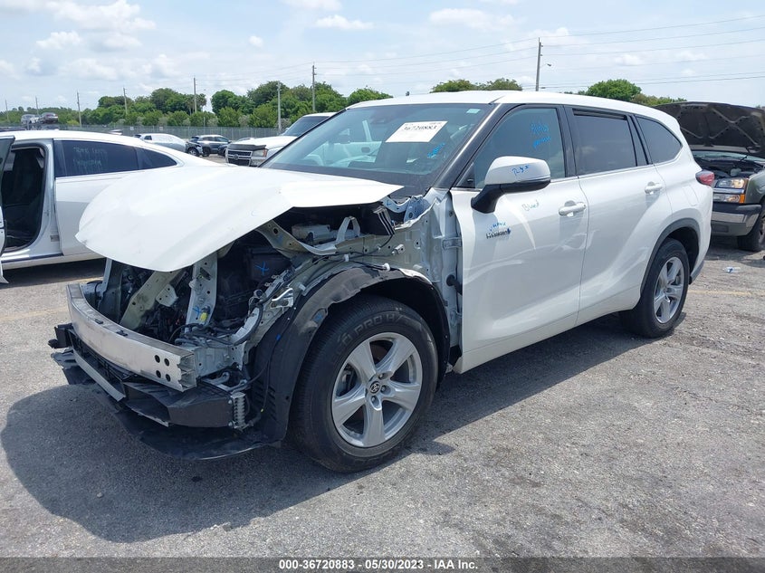 VIN 5TDZARAH9LS500804 2020 TOYOTA HIGHLANDER HYBRID LE
