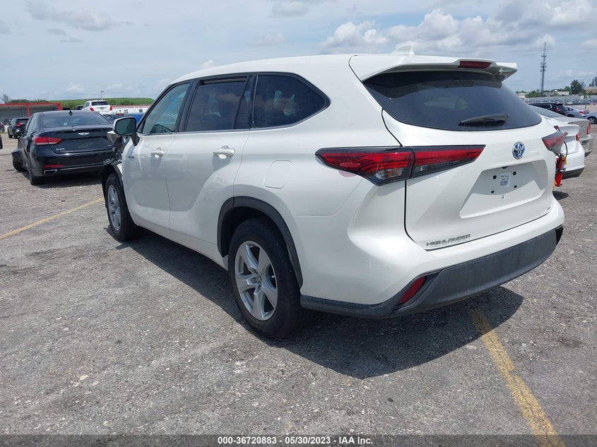 VIN 5TDZARAH9LS500804 2020 TOYOTA HIGHLANDER HYBRID LE