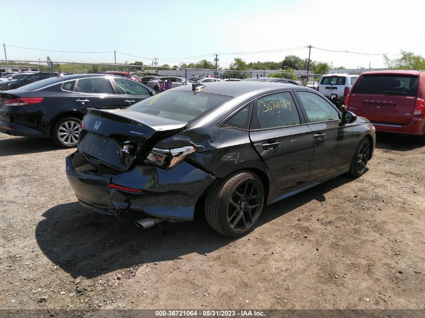 2022 HONDA CIVIC SEDAN SPORT - 2HGFE2F51NH534574
