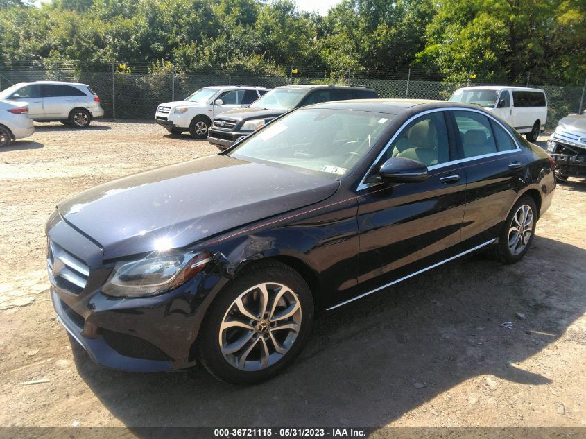 2018 MERCEDES-BENZ C-CLASS C 300 - WDDWF4KB8JR407291